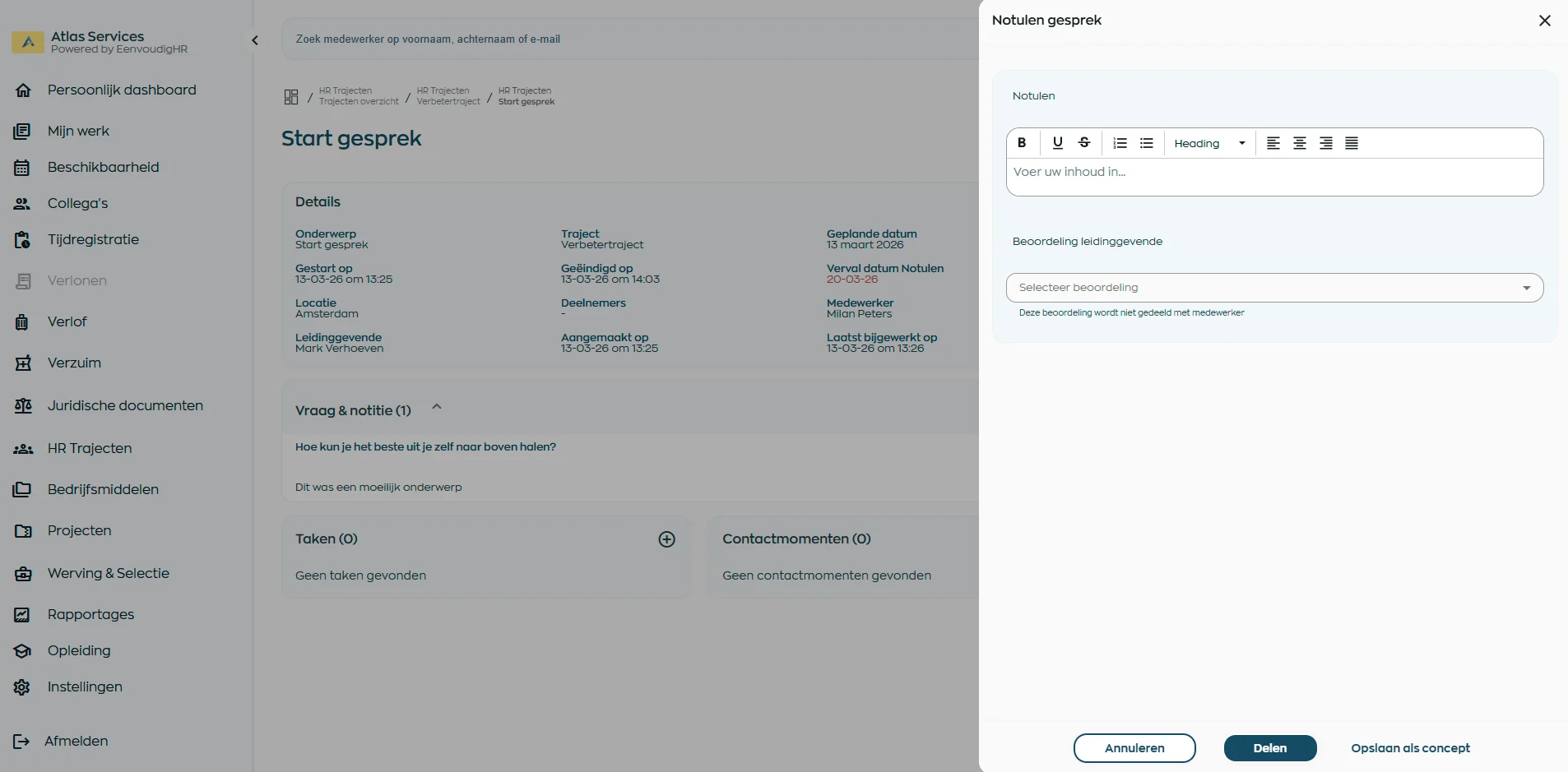 Automatische samenvattingen van HR gesprekken