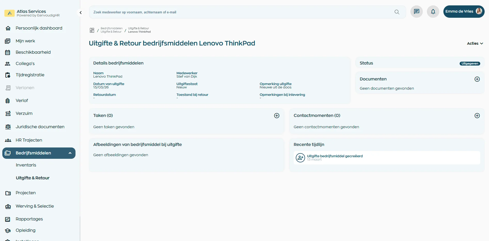 EenvoudigHRBedrijfsmiddelenmodule