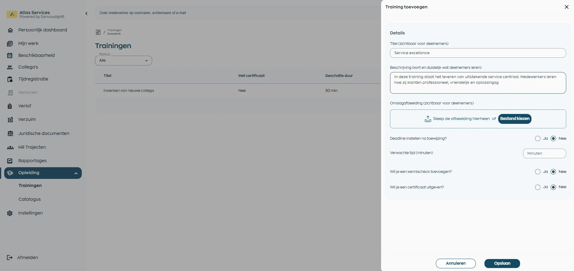 AI ondersteuning bij het maken van trainingen